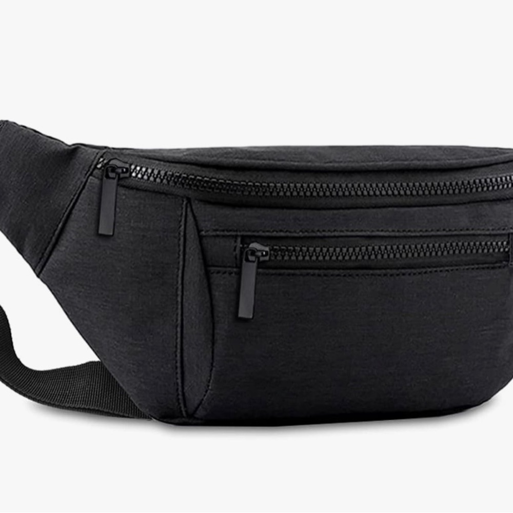 Fanny pack for man or woman in black